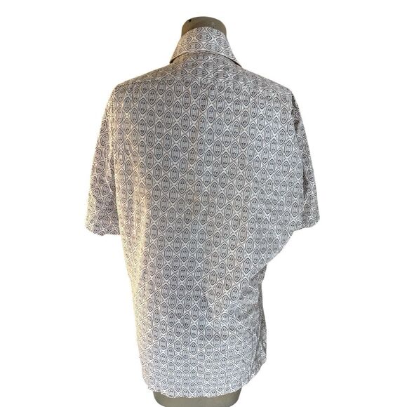 VTG Jandy Place Bardon Big Collar Disco Shirt Men’s M Tribal Paisley - Picture 4 of 6
